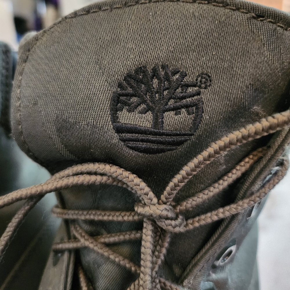 Rare Timberland Jaquard Camo Green Boots Size 10 US - Picture 6 of 6